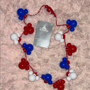 Disney Red and Blue Mickey Mouse Jewelry Necklace